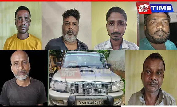 Six Hardcore Dacoits Arrested in Guwahati with Cash and Vehicle